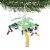 Holiday Ornament Palm Tree Glass Arecales 62202 Perspective: top