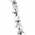Halloween Batty Black Vine Garland Wire Spooky Bats Glittered Gar75669 Perspective: top