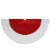 Northlight 48  Red and White Traditional Christmas Tree Skirt Perspective: top