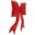 Northlight 24 Sparkling Red Lighted Bow Christmas Outdoor Decoration Perspective: top