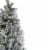 Northlight 7.5' Pre-Lit LED Lights Flocked Victoria Pine Artificial Christmas Tree - Perspective: top