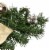 Northlight 6' x 9 Poinsettia and Pinecone Artificial Christmas Garland, Unlit Perspective: top