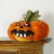 Northlight 15 Orange LED Lighted Plush Jack-o-Lantern Pumpkin Halloween Decoration Perspective: top