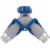 Best Garden Plastic Dual Y-Hose Shutoff Connector 37091-P Perspective: top