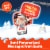 Kinder Holiday 2024 Advent Calendar Individually Wrapped Pieces Chocolatey Candy Perspective: top