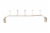 Spectrum Duchess Over-the-Door Satin Nickel 5-Hook Rack Perspective: top