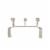 Spectrum Windsor Over-the-Door 3-Hook Rack - Satin Nickel Perspective: top