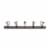 Spectrum Millbrook 5-Hook Rack - Natural/Silver Perspective: top