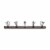 Spectrum Millbrook 5-Hook Rack - Natural/Silver Perspective: top