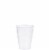 Smart Way Translucent Ribbed Plastic Cups Perspective: top