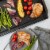 Nordic Ware 2 Burner Backsplash Griddle Perspective: top