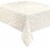 Unique® Party™Foil Tablecloth Modern White/Gold 54 in x 84 in Perspective: top