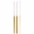 Unique® Birthday Candles Gold Metal Dip 5" 12 ct Perspective: top