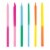 Unique® Birthday Candles Assorted Two Tone Colors 12 ct 5" Perspective: top