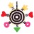 Manhattan Toy Whoozit Rattle and Squeaker Sound Developmental Baby Toy Perspective: top