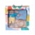Manhattan Toy Petit Artiste Bunny Doll, Soft Book, and Wooden Teether Baby Soothing Gift Set Perspective: top