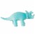Manhattan Toy Spike Velveteen Triceratops Dinosaur Stuffed Animal, 9.5" Perspective: top