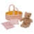 Manhattan Toy Moppettes Bea Bear Stuffed Animal Nurturing Playset Perspective: top