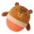 Manhattan Toy Wobbly Bobbly Bear Weighted, Soft Silicone Wobble Ball Perspective: top