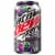 Mountain Dew Purple Thunder Zero Sugar Soda Cans Perspective: top