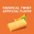 Trident Mega Tropical Twist Sugar Free Gum Perspective: top