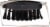 Ace Boar Bristles Club Brush - Black Perspective: top