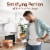 Lean Cuisine Salisbury Steak with Macaroni and Cheese Frozen Meal Perspective: top
