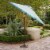 Traditions 9&#39; Market Umbrella - Blue/Bronze Perspective: top