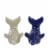 Tabletop Dolphin Salt/ Pepper Shaker Set Ceramic Ocean Water Swimming B22048 Perspective: top