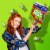 Fruit by the Foot Berry and Strawberry Tie-Dye King Size Fruit Flavored Snacks Perspective: top