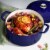 Tramontina Covered Round Dutch Oven - Blue Perspective: top