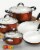 Tramontina Cookware Set - Copper Perspective: top