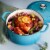Tramontina Gourmet Covered Round Cast Iron Dutch Oven - Medium Blue Perspective: top