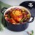 Tramontina Gourmet Covered Round Cast Iron Dutch Oven - Dark Blue Perspective: top