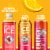 Sparkling Ice +Caffeine Zero Sugar Watermelon Lemonade Sparkling Water Perspective: top