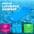 TRC Recreation Splash 1.25 Thick Foam Swimming Pool Float Mat, Bahama Blue Perspective: top
