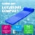 TRC Recreation Sunsation 1.75 Thick Foam Lounger Raft Pool Float, Indigo Blue Perspective: top