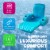 TRC Recreation Folding Baja II Lounge Portable Swimming Pool Float Tropical Teal Perspective: top