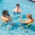 TRC Recreation Super Soft Foam Deluxe Saddle Swimming Pool Seat Float, White Perspective: top