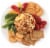 Kaukauna® Rose White Cheddar Spreadable Cheese with Almonds Cheeseball Perspective: top