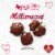 PANGBURN'S OF TEXAS Milk Chocolate Millionaires Valentine's Day Heart Candy Gift Box Perspective: top