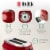 Haden Dorset Stainless Steel 2-Slice Toaster - Red Perspective: top