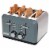 Haden Perth 4-Slice Wide Slot Toaster - Slate Grey Perspective: top