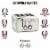 Haden Cotswold 4-Slice Wide Slot Toaster - Sage Green Perspective: top