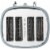 Haden Highclere 4-Slice Wide Slot Toaster - Poole Blue Perspective: top