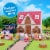 Calico Critters Red Roof Cozy Cottage Doll Set Perspective: top