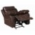 Coaster Myleene Faux Leather Glider Recliner in Chestnut Perspective: top