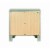 Two Drawers Wooden Nightstand with Oversized Ring Handles, Silver- Saltoro Sherpi Perspective: top
