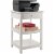 Winsome Delta 2 Shelf Transitional Wooden Printer Stand in White Perspective: top