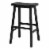 Winsome 29 Bar Saddle Stool in Black Perspective: top